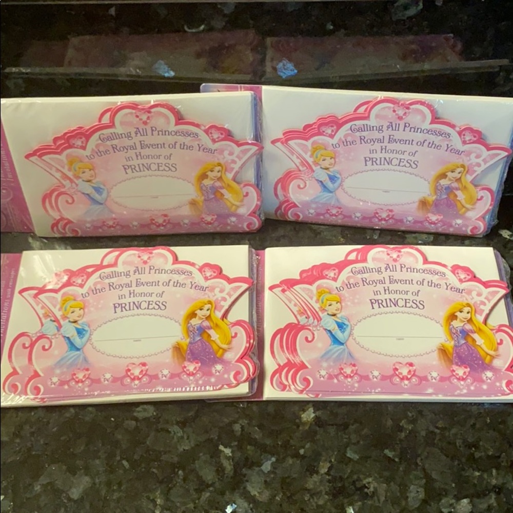 💎Disney Princess Invitations & Thankyou Cards